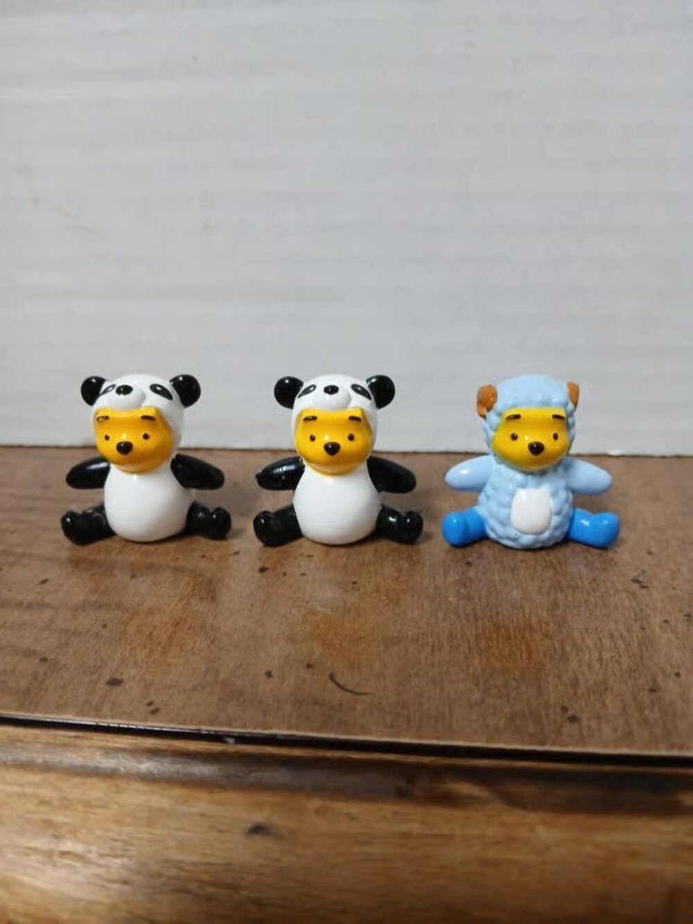 Winnie The Pooh in Animal Costume Mini Figure Lot Panda Sheep Official Disney